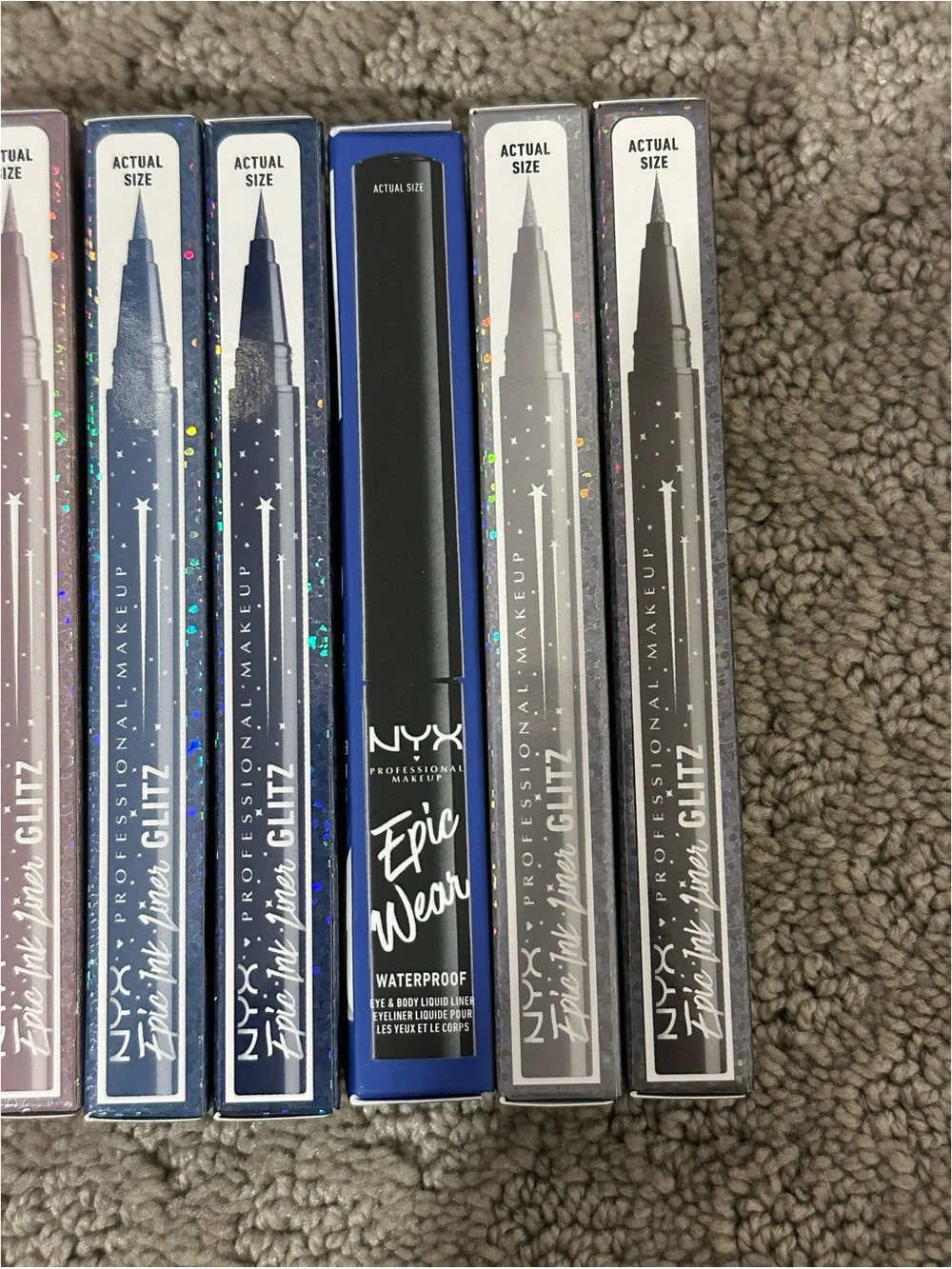 BRAND NEW NYX Makeup Epic Ink Liner Glitz Collection + Epic Wear Sapphire Bundle
